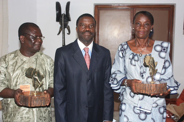 Recipients with the AACB’s Executive Secretary